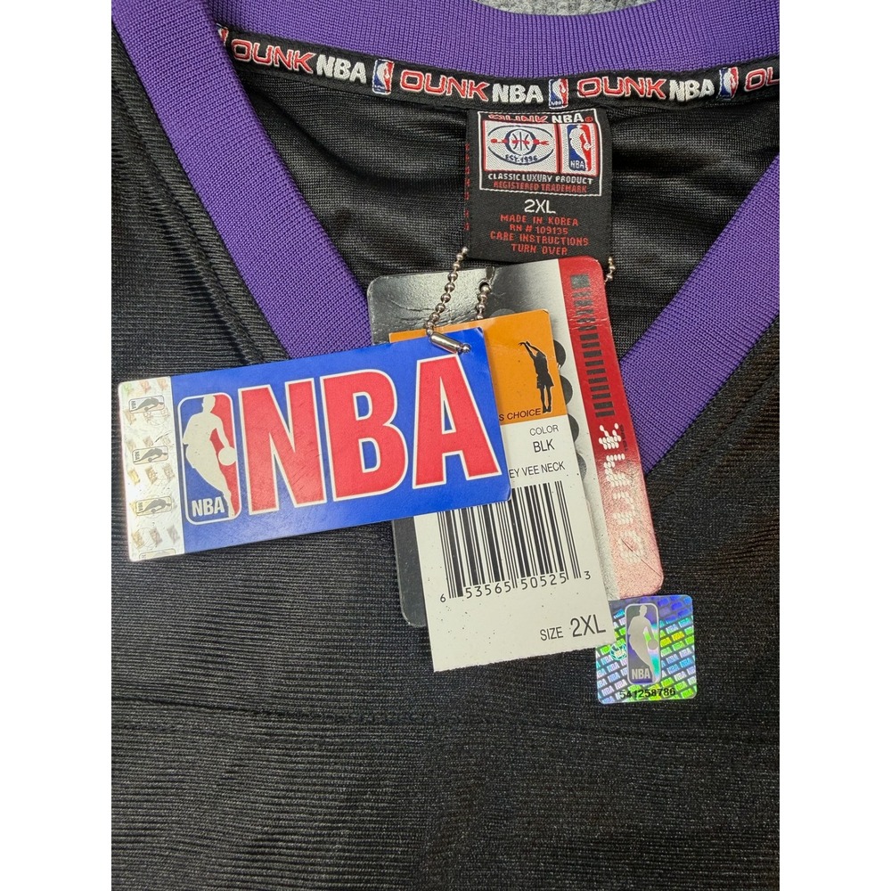 VTG Sacramento Kings NBA Licensed Jersey Mens 2XL Black Purple Number 70 NWT New - Picture 3 of 8